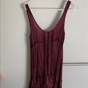 Burgundy dress